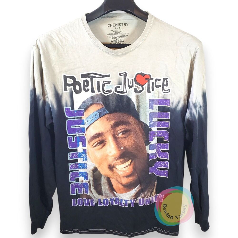 Chemistry Poetic Justice Tupac Long Sleeve Shirt L